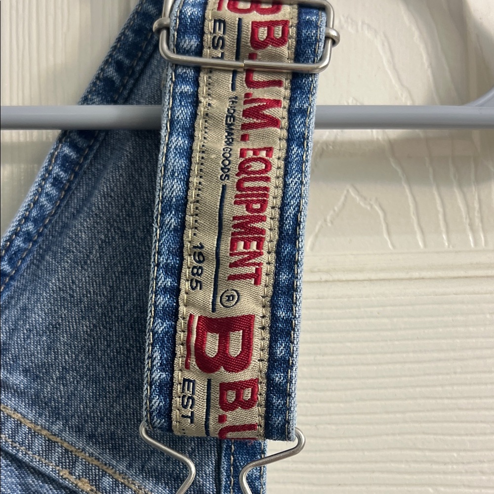 B.U.M Equipment Short overalls Women size Medium Vintage - Picture 3 of 6